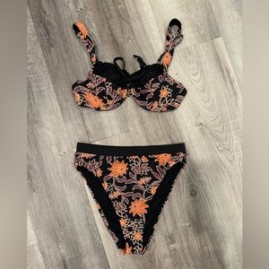 Anthropologie bikini top/bottom set size S